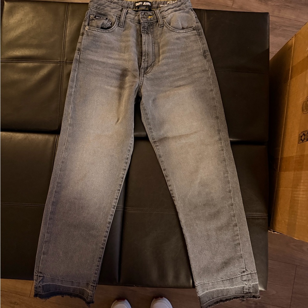 DKNY  Light Gray Straight Jeans